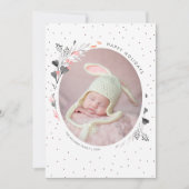 ウォーターカラー冬の葉ハッピーホリデーズ シーズンカード (正面)