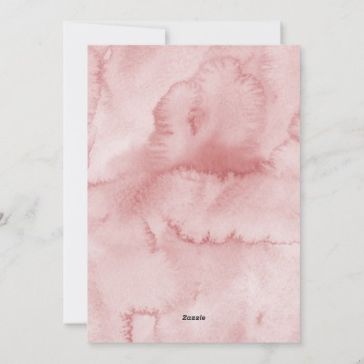 ウォーターカラー冬の葉ハッピーホリデーズ シーズンカード (裏面)