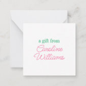 ウォーターカラー名門私立校風のパームビーチキツネテリアードッグギフト ノートカード (裏面)