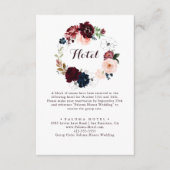 ウォーターカラー図解入りの、写真付きの秋フローラホテル エンクロージャーカード (正面)