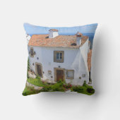 ウォーターカラー地中海のハウス クッション (裏面)