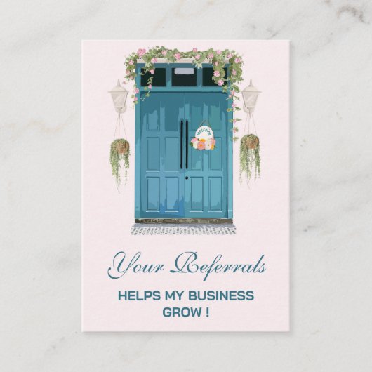 ウォーターカラー実在ドアエステート農業 紹介カード (正面)