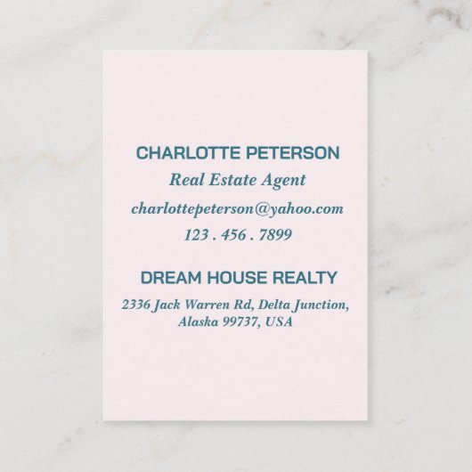 ウォーターカラー実在ドアエステート農業 紹介カード (裏面)