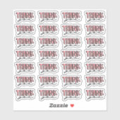 ウォーターカラー感謝状ステッカー シール (シート)