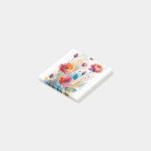 ウォーターカラー抽象アート スマホケース ポストイット (アングル)