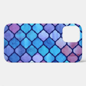 ウォーターカラー抽象幾何学アラブタイル Case-Mate iPhoneケース (裏面 (横))