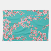 ウォーターカラー桜キッチンタオル キッチンタオル (横)