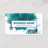 ウォーターカラー気に芝生&造園サービス 名刺 (正面)