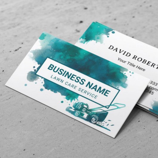 ウォーターカラー気に芝生&造園サービス 名刺