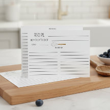 ウォーターカラー泡立て器両面レシピカード
