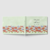 ウォーターカラー牧草地の結婚野草花ゲストハウス ゲストブック (全面)