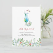 ウォーターカラー独身のレディースホリデイ招待状 シーズンカード (スタンド正面)