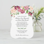 ウォーターカラー秋ウィンターブルゴーニュフローラバラファーン 招待状 (スタンド正面)