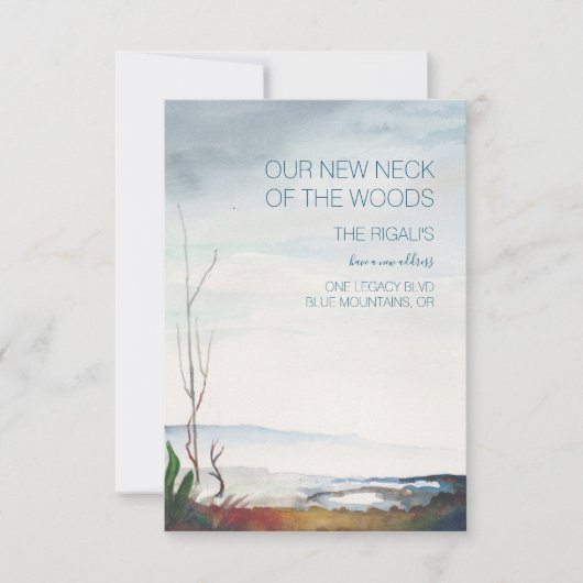 ウォーターカラー秋マウンテンズムービングアナウンス 出欠カード (正面)