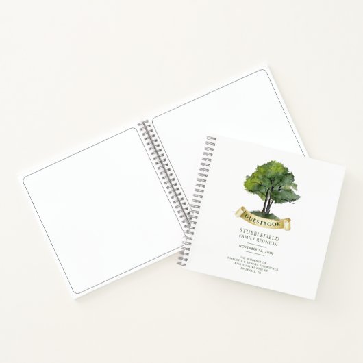 ウォーターカラー系図学ツリーファミリー懇親会ゲスト ノートブック (内部)
