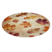 ウォーターカラー紅葉の秋のパターン カッティングボード (角)