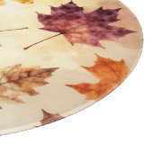 ウォーターカラー紅葉の秋のパターン カッティングボード (角)
