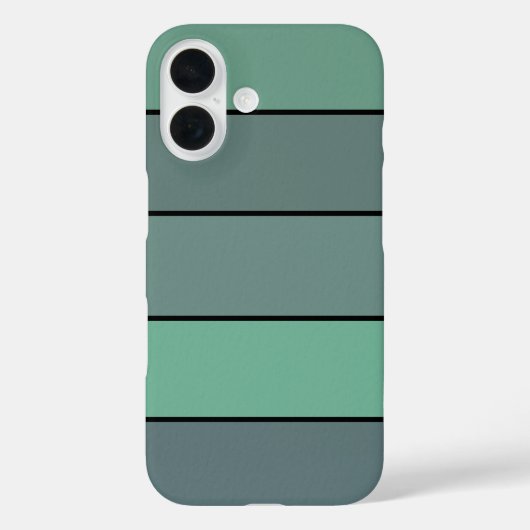 ウォーターカラー紙にグリーンとグレーのストライプ柄（冬） Case-Mate iPhoneケース (裏面)
