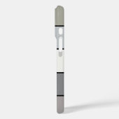 ウォーターカラー紙にグレーのトーンと黒のストライプ Case-Mate iPhoneケース (裏面 / 左)