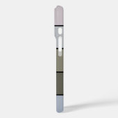 ウォーターカラー紙にグレー・グリーン・ブラックのストライプ Case-Mate iPhoneケース (裏面 / 左)
