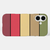 ウォーターカラー紙に描かれた落ち着いたアースカラーの秋 Case-Mate iPhoneケース (裏面 (横))