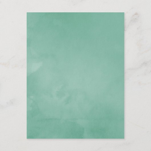 ウォーターカラー素朴グリーンリーウィンターゲスト詳細 エンクロージャーカード (裏面)