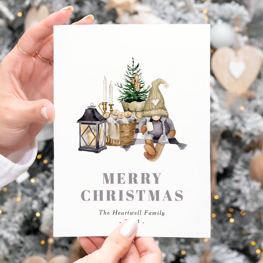 ウォーターカラー素朴ハイゲ格言ホリディハガキ シーズンポストカード