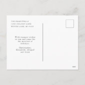 ウォーターカラー素朴ハイゲ格言ホリディハガキ シーズンポストカード (裏面)