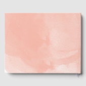 ウォーターカラー結婚ジェムのゲストブックフェイクグリッター ゲストブック (裏面)