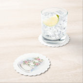 ウォーターカラー結婚ズケーキ紙コースター ペーパーコースター (インサイチュ)