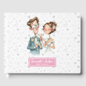 ウォーターカラー結婚ズゲストブックマおもしろいッ予測できなプル ゲストブック (正面)