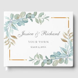 ウォーターカラー結婚ズゲストブック ゲストブック