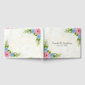 ウォーターカラー結婚フローラズゲストブック ゲストブック (全面)