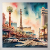 ウォーターカラー絵を描ズオブ賭博リゾートシティ ポスター (正面)