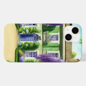 ウォーターカラー絵画ズブリジガートンウィステリアフローラ Case-Mate iPhoneケース (裏面 (横))