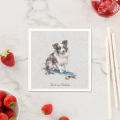 ウォーターカラー縁どコリーナプキンス スタンダードカクテルナプキン (インサイチュ)