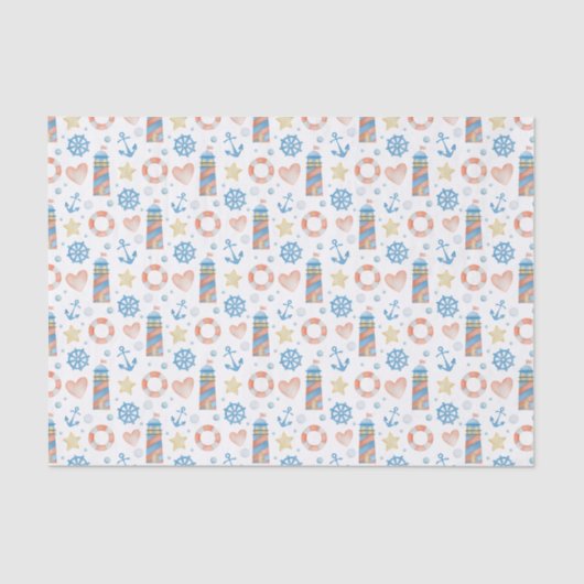 ウォーターカラー航海のライトハウス 薄葉紙 (正面)