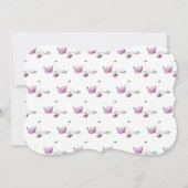 ウォーターカラー花束ハローワールドベビー発表 案内状 (裏面)