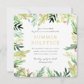 ウォーターカラー草地サマー至招待状 招待状 (正面)