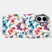 ウォーターカラー蝶柄 Case-Mate iPhoneケース (裏面 (横))