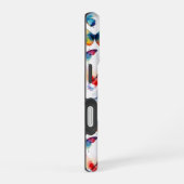 ウォーターカラー蝶柄 iPhone 16ケース (右側面)