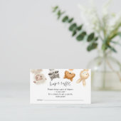 ウォーターカラー面白い森の赤ちゃん動物おむつ抽選会 エンクロージャーカード (スタンド正面)