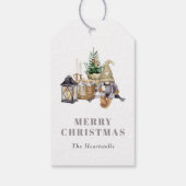 ウォーターカラー風ルスティックノーム クリスマス ギフトタグ (裏面)