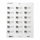 ウォーターカラー魅力的ケープハウスニューアドレス ラベル (フルシート)