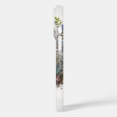 ウォーターカラー かわいい アライグマ 春の花 Case-Mate iPhoneケース (裏面 / 左)