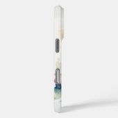 ウォーターカラー かわいい アライグマ 春の花 Case-Mate iPhoneケース (裏面 / 右)
