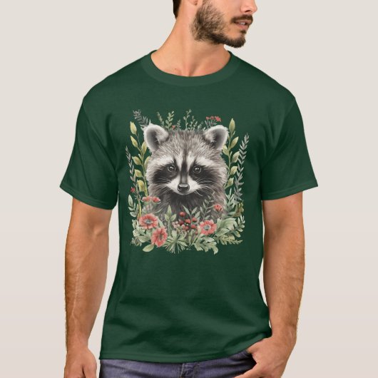 ウォーターカラー かわいい 森の動物たち 森の動物 PNG g Tシャツ (正面)
