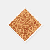 ウォーターカラー きりん プリント スタンダードカクテルナプキン (角)