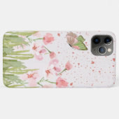 ウォーターカラー ちょうちょ 花 iphone 11 手帳型ケース Case-Mate iPhoneケース (裏面(横))
