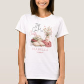 ウォーターカラー ひと章だけもうひとつ 花のあるリーダー  Tシャツ (正面)